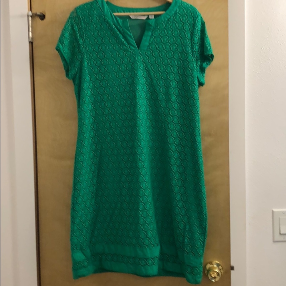 Isaac Mizrahi Green Midi Dress